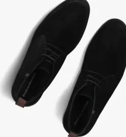 zwarte floris van bommel veterschoenen sfm-50140 de venker