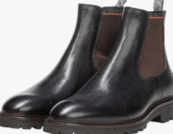 zwarte floris van bommel enkelboots sfm-60018 sturdi