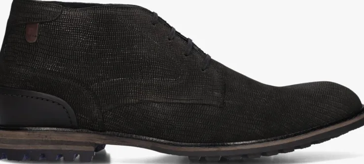 zwarte floris van bommel nette schoenen sfm-50141 crepi