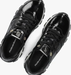 zwarte floris van bommel lage sneakers sfw-10084 blokki