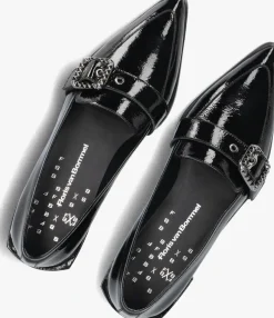 zwarte floris van bommel loafers sfw-40051 gynni