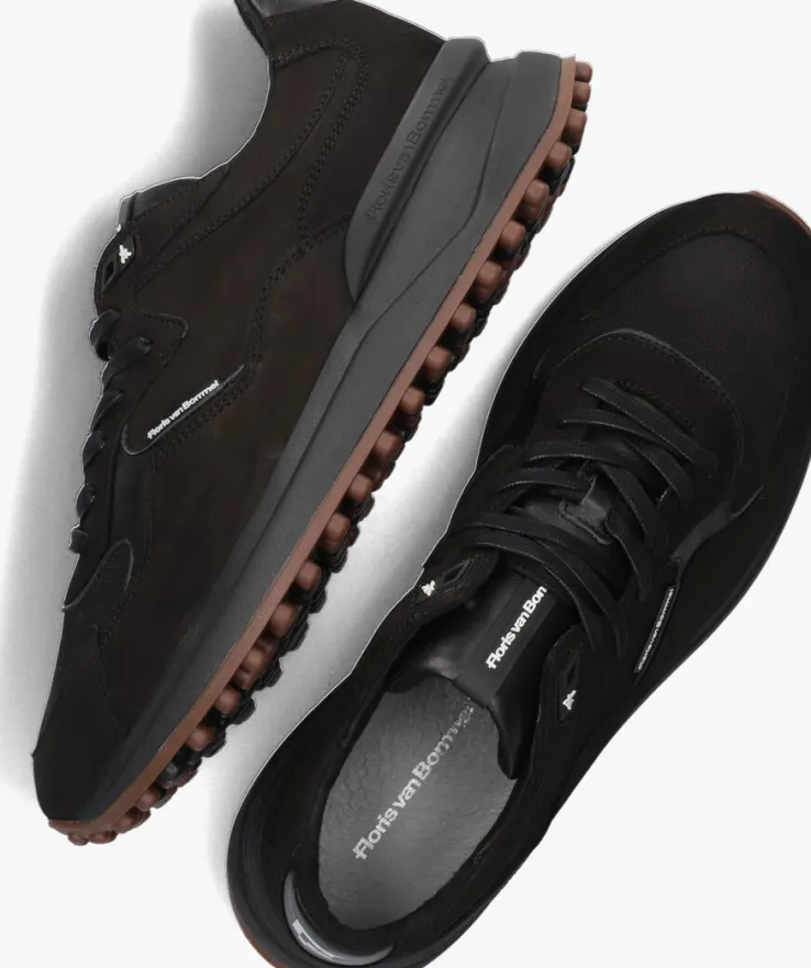 zwarte floris van bommel lage sneakers sfm-10082