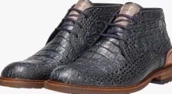 zwarte floris van bommel nette schoenen sfm-50159 crepi