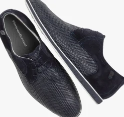 zwarte floris van bommel veterschoenen sfm-30220 presli