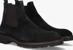 zwarte floris van bommel enkelboots sfm-60018 sturdi