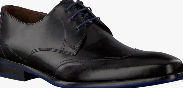 zwarte floris van bommel nette schoenen sfm-30173