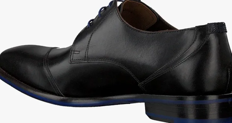 zwarte floris van bommel nette schoenen sfm-30173