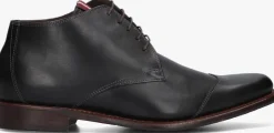 zwarte floris van bommel nette schoenen sfm-50007