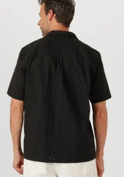 zwarte forét casual overhemd leo paisley shirt