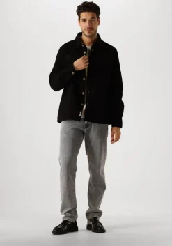 zwarte forét overshirt fellow twill shirt