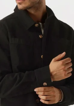 zwarte forét overshirt fellow twill shirt