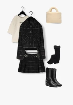 zwarte frankie & liberty minirok puck skirt