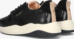 zwarte fred de la bretoniere lage sneakers flame