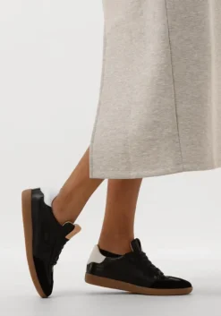 zwarte fred de la bretoniere lage sneakers pearl sign