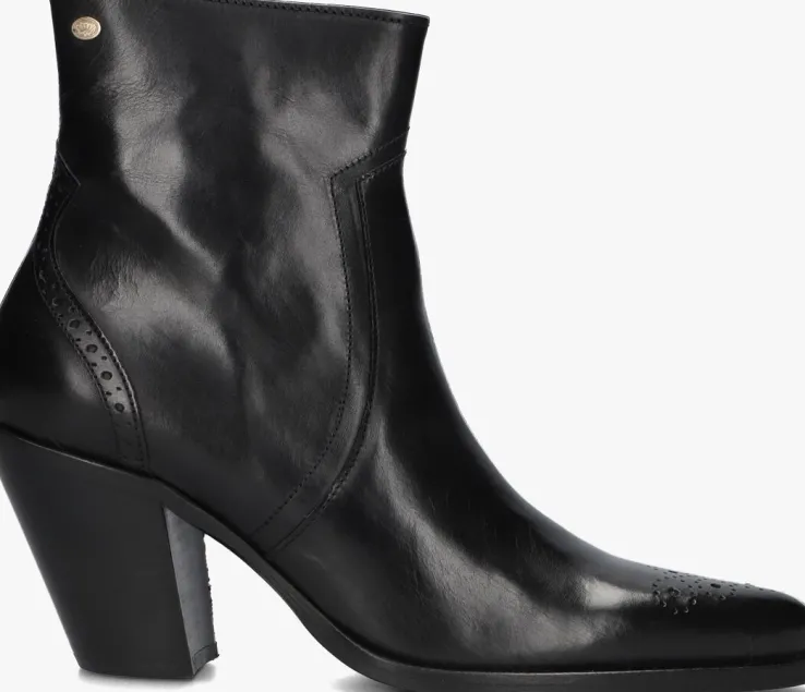 zwarte fred de la bretoniere enkellaarsjes blaire ankle boot