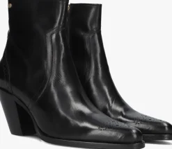zwarte fred de la bretoniere enkellaarsjes blaire ankle boot