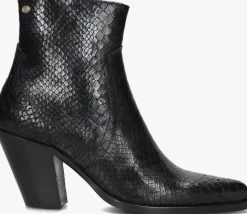 zwarte fred de la bretoniere enkellaarsjes blaire ankle boot