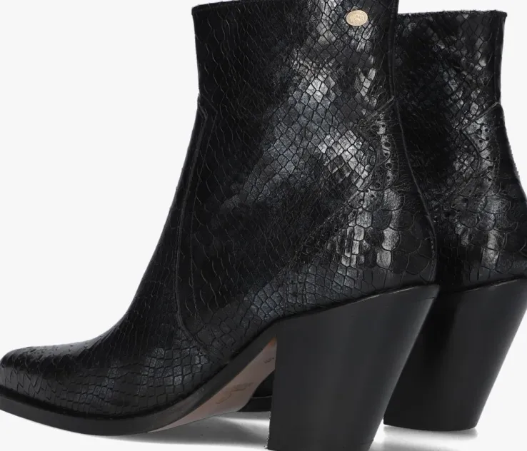 zwarte fred de la bretoniere enkellaarsjes blaire ankle boot