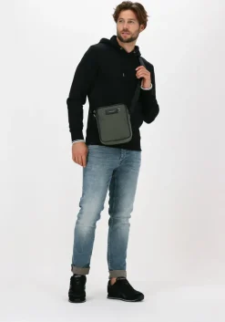 zwarte fred perry truien/vesten tipped hooded sweatshirt