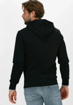 zwarte fred perry truien/vesten tipped hooded sweatshirt