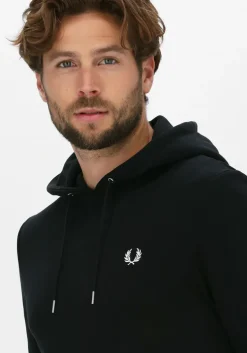zwarte fred perry truien/vesten tipped hooded sweatshirt