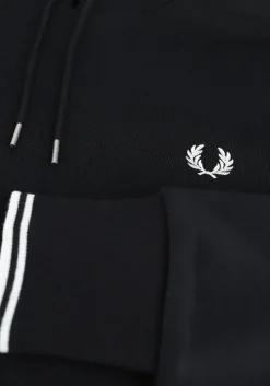 zwarte fred perry truien/vesten tipped hooded sweatshirt