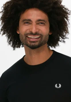 zwarte fred perry t-shirt ringer t-shirt