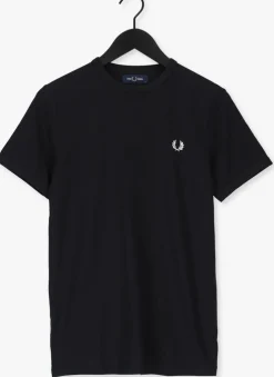 zwarte fred perry t-shirt ringer t-shirt