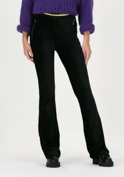 zwarte freebird flared broek lourdes pants