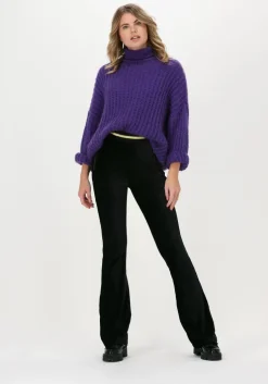 zwarte freebird flared broek lourdes pants