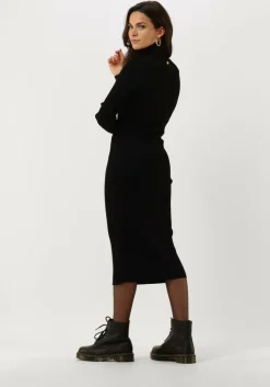 zwarte freebird midi jurk britney dress