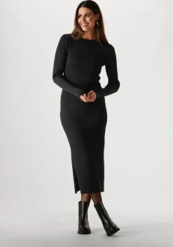 zwarte freebird midi jurk britney crew