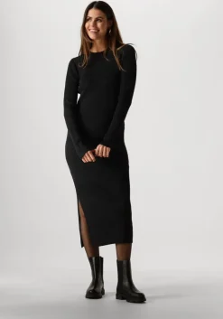 zwarte freebird midi jurk britney crew