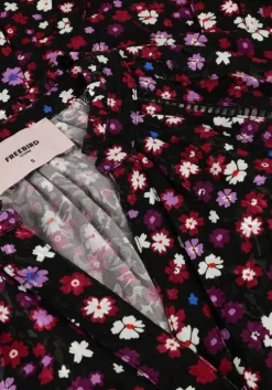 zwarte freebird mini jurk donne