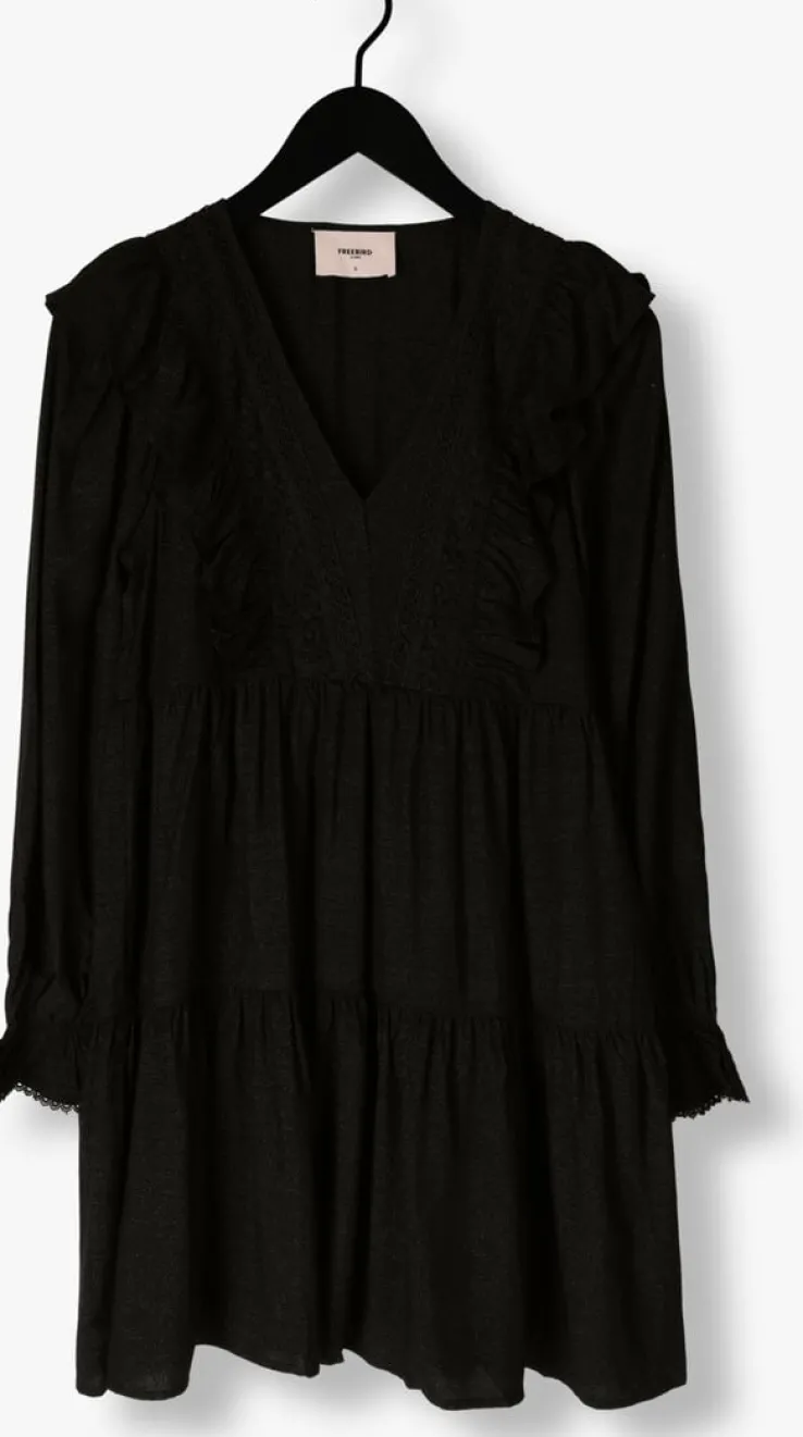 zwarte freebird mini jurk misty