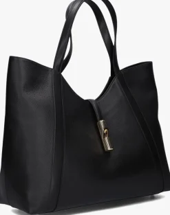 zwarte furla schoudertas goccia xl hobo