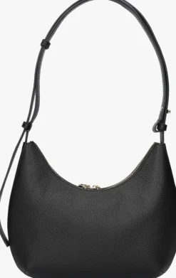 zwarte furla schoudertas goccia s shoulder bag