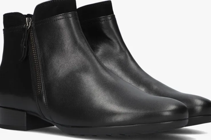 zwarte gabor enkellaarsjes 718