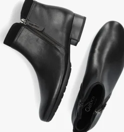 zwarte gabor enkellaarsjes 718