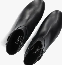 zwarte gabor enkellaarsjes 714.1