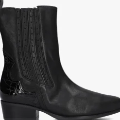 zwarte gabor enkellaarsjes 674.1