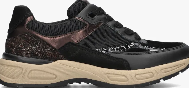 zwarte gabor lage sneakers 585.2