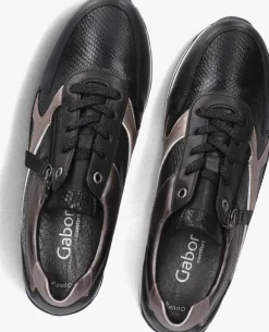 zwarte gabor lage sneakers 526