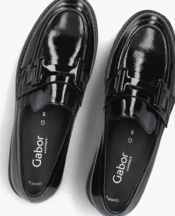 zwarte gabor loafers 452