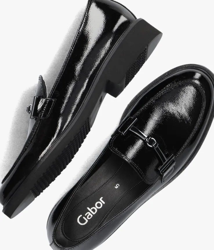 zwarte gabor loafers 211 1