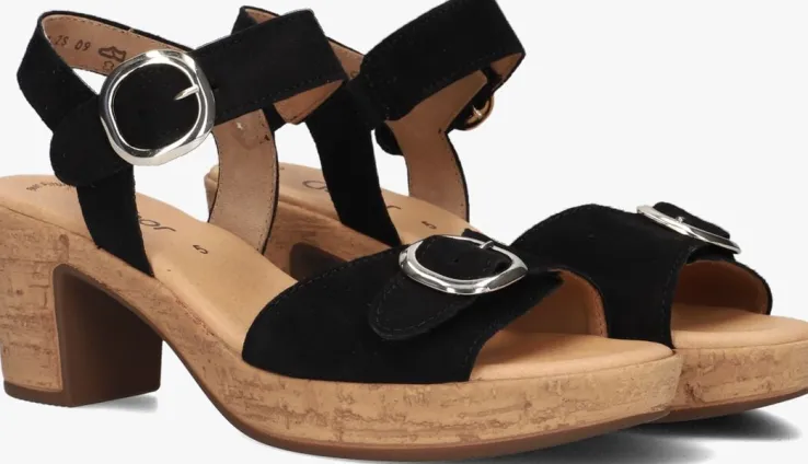 zwarte gabor sandalen 764.1