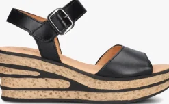 zwarte gabor sandalen met hak 651