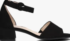 zwarte gabor sandalen met hak 902