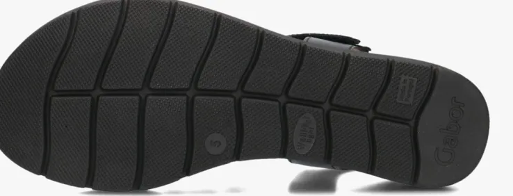 zwarte gabor sandalen met hak 702.2