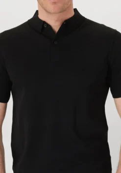 zwarte genti polo polo button ss k2046-1260